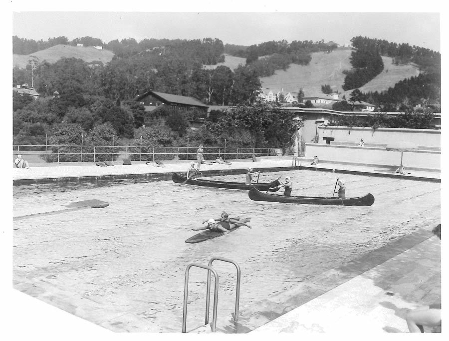 Boating class. Hearst North Pool.