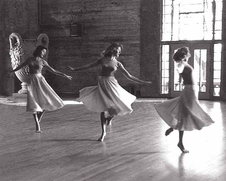 Practicing for Orchesis Concert 1940’s