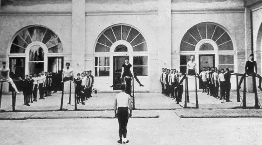 Gymnastics, Balance Beam - Hearst Mining Memorial Building Early 1900’s