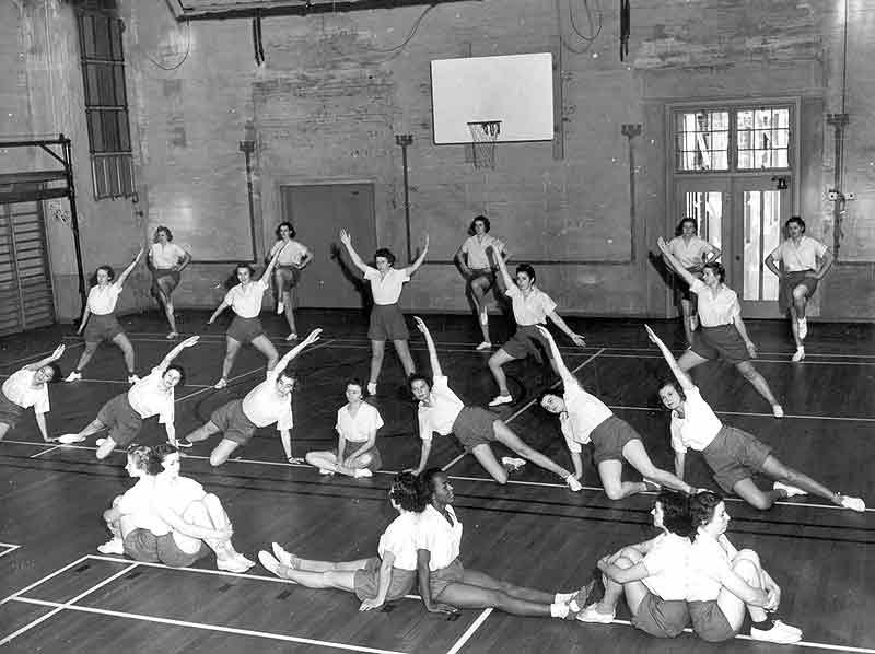 Women’s Stunt Tumbling - 220 Hearst Gym 1940’s