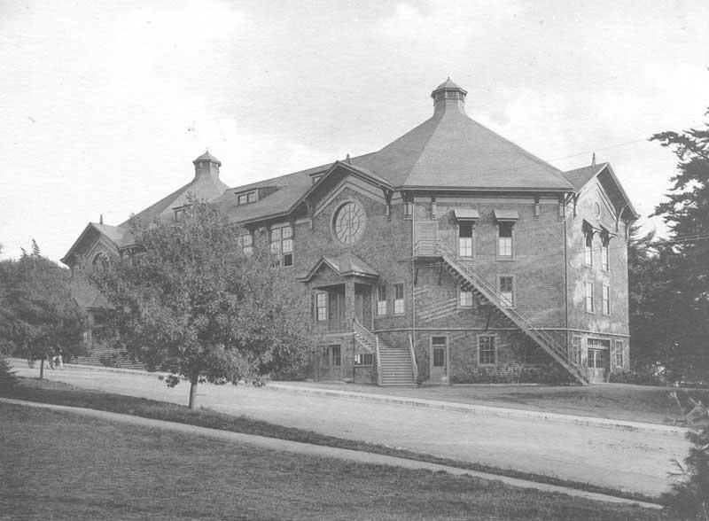 Original Harmon Gymnasium for Men with new wing addition 1902