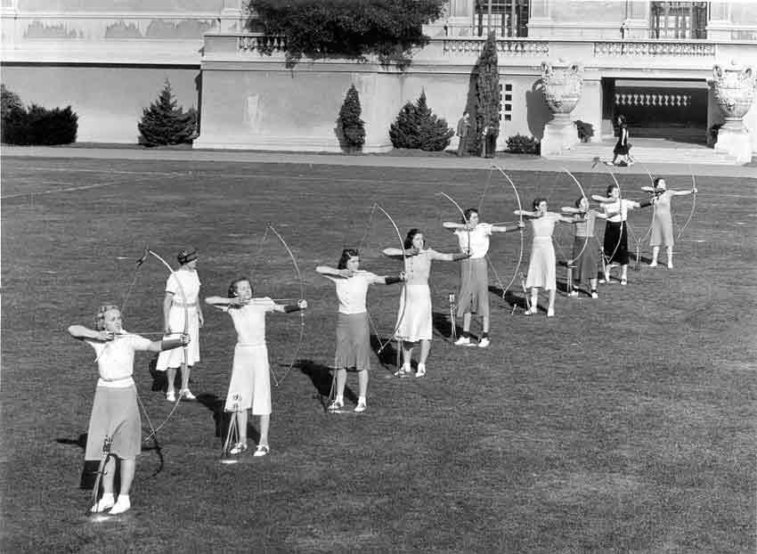Women’s Archery Hearst Gymnasium West Field 1930’s
