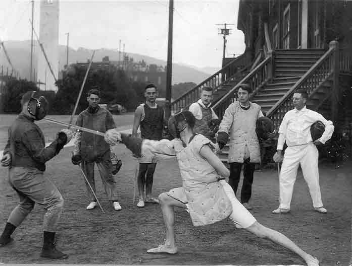 Fencing - Original Harmon Gymnasium 1908