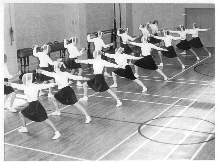 Women’s Fencing Class - Hearst Gym 1950’s